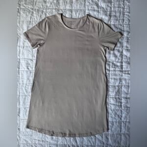 Universal Standard Tan Liquid Jersey Knit T Shirt Dress - XS / 10-12